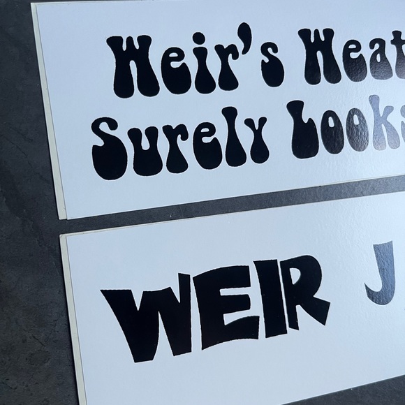 Lot of 4 Bob Weir / Grateful Dead Lyrics bumper stickers - Picture 7 of 8